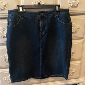 Coldwater Creek Indigo Denim Skirt